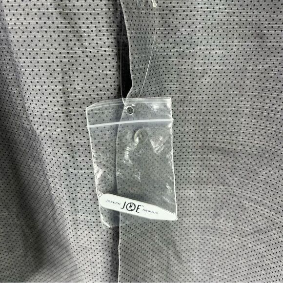 Joseph Abbound Button Down Shirt Men’s Gray Black Polka Dot Slim Fit Long Sleeve - Picture 8 of 8